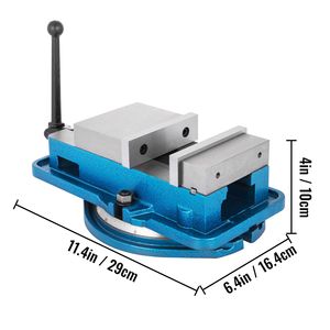 Morsa da banco in acciaio resistente da 3 pollici, morsetto di precisione con base girevole a 360 gradi, larghezza ganasce 3 pollici - Product Image 3