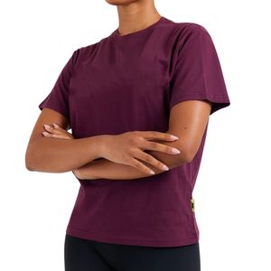 T-shirt en coton oversize pour femme, décontracté, à manches courtes, col rond, grande taille, basique, fabricant OEM ODM, vente en gros - Product Image 2