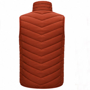 Custom <b>Men's</b> Outdoor Winter Vest <b>Thermal</b> Sleeveless Jacket with Stand Collar Soft Padding and Windproof Protection - Product Image 2