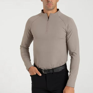 เสื้อขี่ม้าแขนยาวทรงเข้ารูประบายอากาศได้ดีสำหรับผู้ชาย - Product Image 1
