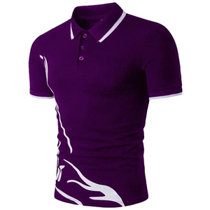 Nueva llegada, camisetas polo para hombre 100% algodón poliéster, manga corta, transpirables, cuello vuelto, talla personalizada, servicio OEM - Product Image 6