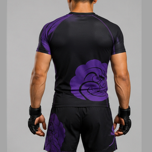 Conjunto de Rashguard y Pantalones Cortos de Compresión de Secado Rápido de Último Diseño para Entrenamiento de Artes Marciales Mixtas, Elástico en 4 Direcciones, para Grappling MMA - Product Image 4
