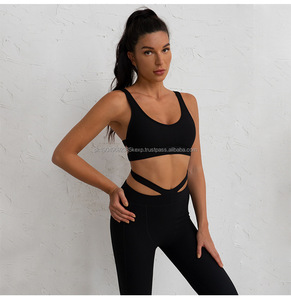 Nouveauté, vente flash, soutien-gorge halter pour femmes, vêtements de sport, vêtements de yoga, ensemble court - Product Image 4