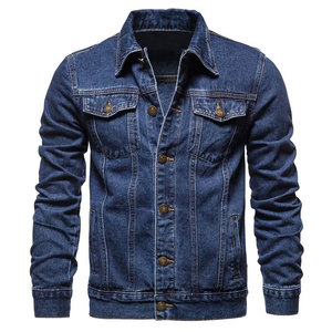 Chaqueta Vaquera Estilo Camionero para Hombre, Prenda Exterior de Mezclilla Vintage con Puños con Botones, Bolsillos en el Pecho y Construcción de Algodón Resistente - Product Image 1