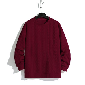 Suéteres de Punto con Capucha Unisex para Jóvenes, Primavera, Color Sólido, Manga Larga, 100% Algodón, Corte Holgado - Product Image 3