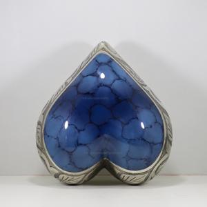 Urnas de cremación de latón de corazón para adultos de nubes azules de alta calidad para cenizas humanas, urna de ceniza de latón a prueba de arañazos, urna de corazón para adultos para cenizas - Product Image 4