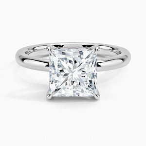 BOJ <b>Ring</b> 71 Princess Cut 925 <b>Silver</b> Halo Prong Stone <b>Solitaire</b> Diamond <b>Ring</b> 2ct D Color VVS1 Moissanite GRA Certified Low Price - Product Image 1