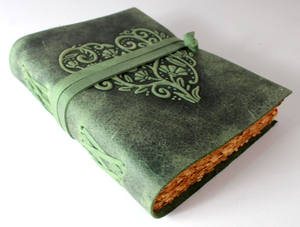 สมุดบันทึกหนังแท้สไตล์วินเทจ พิมพ์ลายตามสั่ง ขนาด A5 ปกแข็ง พร้อมสายรัดยางยืด - Product Image 2