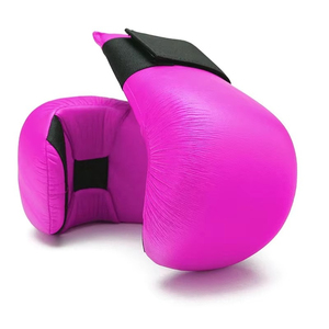 Gants de boxe personnalisés avec logo, équipement d'entraînement professionnel de kickboxing et de boxe, couleur noire unie, gants de frappe pour la boxe - Product Image 6