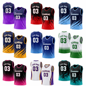 Maillot de basket-ball sublimé personnalisé, uniforme d'équipe personnalisé, maille respirante à séchage rapide, fabricant OEM ODM, marque privée - Product Image 2