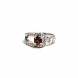 Natural Red <b>Garnet</b> <b>Ring</b> 925 Sterling <b>Silver</b> Luxury Prong Set Gemstone <b>Ring</b> for Party Occasions Fine Jewelry - Product Image 4