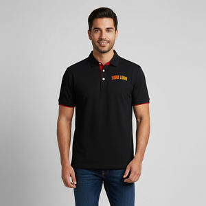 Camisetas de Hombre 100% Algodón Tejido, Personalizadas con Logotipo Bordado, Transpirables, de Alta Calidad, Color Sólido, Manga Corta, OEM/ODM - Product Image 1