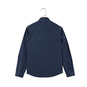 เสื้อเชิ้ตแขนสั้นทรงเข้ารูปสำหรับผู้ชาย ลายทางสไตล์วัยรุ่น ผ้าป๊อปลิน กระดุมแถวเดียว มีกระเป๋า ระบายอากาศได้ดี - Product Image 2