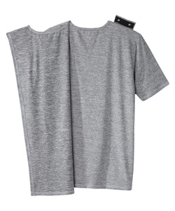 T-shirts en coton tricoté teint 200 g/m² pour hommes, pour soins à domicile post-chirurgie, faciles à porter, pour fractures, handicap, personnes âgées - Product Image 2