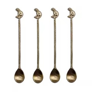 Party Styling Metal Tea <b>Spoon</b> Stainless Steel Coffee <b>Spoon</b> Sugar Stirring <b>Spoon</b> Dessert Cutlery Dining <b>Table</b> - Product Image 4