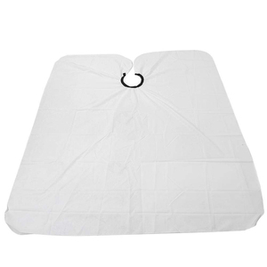 Cape de Coiffure Personnalisée avec Logo Imprimé, Crochets Métalliques Élastiques, Capes de Barbier en Denim pour Salon, Idéale pour la Coupe de Cheveux, en Polyester Tendance - Product Image 5