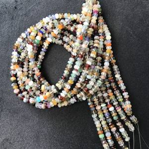 100% Natural IGI Certified AA Grade Multi Disco Rondelle Loose <b>Beads</b> 5.5mm-6.5mm Stone Multi <b>Color</b> Multi Fire Vivaaz Gems - Product Image 6