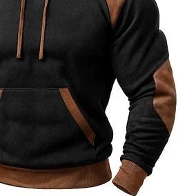 Sweat-shirts pour hommes, décontractés, hiver, 100% coton, logo personnalisé, haute qualité, écologiques - Product Image 3