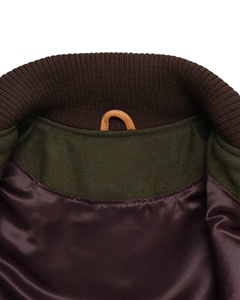 Custom Design Your Own <b>Brown</b> Genuine Leather Sleeves <b>Wool</b> Varsity Jackets Men Winter Baseball College <b>Wool</b> Varsity Jackets - Product Image 3