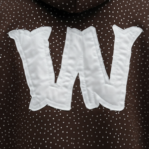 ผู้ผลิตเสื้อฮู้ดดี้โอเวอร์ไซส์ผ้าฝ้ายฟลีซหนานุ่มแบบกำหนดเอง ประดับด้วยคริสตัล แต่งลายขาดๆ แบบมีสไตล์ คุณภาพสูง ปักลายอย่างดี สตรีทแวร์ - Product Image 5