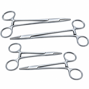 Pinzas Hemostáticas de Acero Inoxidable de Alta Calidad, Pinzas Quirúrgicas Rectas con Bloqueo - Product Image 1