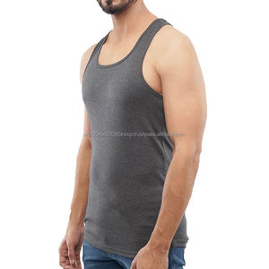Nouveauté Débardeur Homme Couleur Unie Style Musclé avec Design Unique Débardeur Tricoté Casual du Fabricant - Product Image 3