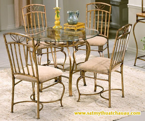 Luxury European Style <b>Iron</b> <b>Table</b> Chair Set Outdoor Garden Patio Furniture Weather Resistant Durable Easy Clean Design - Product Image 1