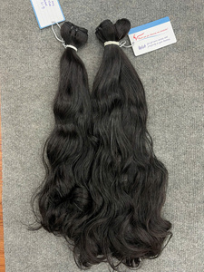 Luxury Vietnamese Raw Human Hair Natural Wavy Weft Bundle <b>Silky</b> Straight Double Drawn Dense Ends Wholesale Hair Extensions - Product Image 6