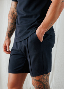 Shorts de sport décontractés pour hommes, longueur genou, été-automne, séchage rapide, respirants, écologiques, avec cordon de serrage, confortables, couleur unie, en toile - Product Image 6
