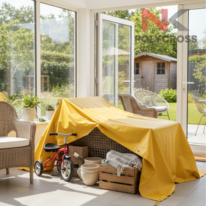 Bâche en PVC non toxique, enduite, anti-UV, imperméable, robuste, pour tente, rideau latéral de camion et protection industrielle - Product Image 1