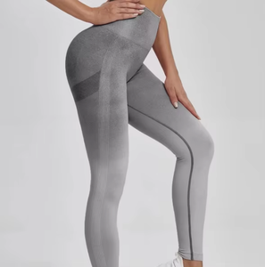 Leggings de fitness pour femmes, effet push-up fessier, couleur dégradée, pour yoga et gym - Product Image 3