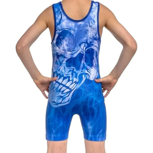Dropshipping Free Mock up Oem Plus Size 5Xl Printing Wrestling Uniform Tights Clothes Wrestling <b>Singlet</b> <b>for</b> <b>Men</b> - Product Image 6