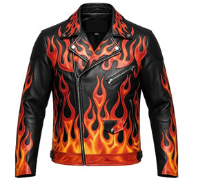 Chaqueta de cuero para hombre, moderna y elegante, con diseño personalizado, cremallera y corte ajustado, para un atuendo a la moda, estilo motociclista, diseño llamativo. - Product Image 5