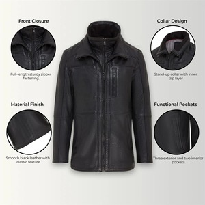 Blouson de motard en cuir véritable sur mesure pour homme, style vintage Café Racer, service d'échantillonnage disponible dès aujourd'hui - Product Image 1