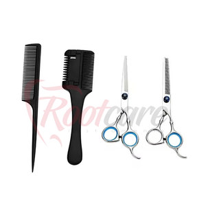 Juego de Tijeras de Barbería de Nuevo Estilo, Juego de Tijeras de Barbería con Mango Ergonómico, Agarre Cómodo, Kit de Corte de Cabello para Salón - Product Image 4