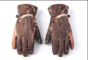 Autumn Winter Men's Hunting Cool Tactical <b>Warm</b> Windproof Outdoor Sports Skiing Waterproof Camouflage Polyester <b>Gloves</b> - Product Image 4
