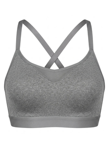 Sujetador deportivo acolchado de alto impacto con espalda cruzada para mujer, con logo personalizado, top de fitness acolchado, ¡gran oferta! - Product Image 1