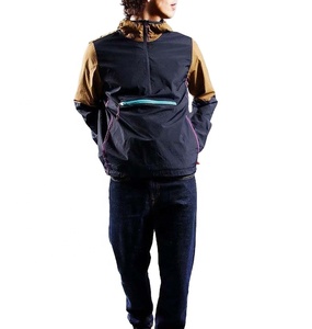 Windbreaker <b>Jacket</b> <b>Lightweight</b> Outdoor Waterproof Sportswear Hot Sale 100% Polyester Color Block Pullover Windproof <b>Jacket</b> <b>Men</b> - Product Image 3