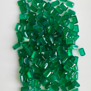 พลอยออนิกซ์สีเขียวธรรมชาติ รูปทรงแปดเหลี่ยมเจ้าหญิง ขนาด 6x4 มม. คุณภาพดีที่สุด สำหรับทำเครื่องประดับ - Product Image 3