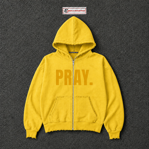 เสื้อฮู้ดดี้สีเหลืองพิมพ์ลายกราฟิกขนาดใหญ่ พิมพ์ตัวอักษรโทนสีเดียวกัน สไตล์สตรีทแวร์ เสื้อพูลโอเวอร์แบบสวมหัว ยูนิเซ็กส์ แฟชั่นลำลอง เสื้อฮู้ดดี้สำหรับผู้ชาย - Product Image 5