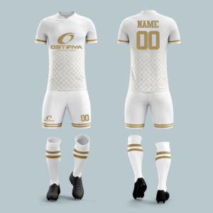 Conjunto de Uniforme de Fútbol de Secado Rápido con Logotipo Personalizado 2026, Uniforme de Fútbol Unisex para Entrenamiento con Estampado por Sublimación, Camiseta de Fútbol Estilo Top Corto - Product Image 4