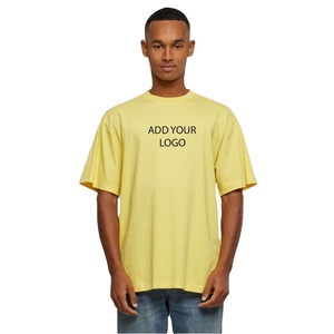Camisetas para hombre de alta calidad, ajuste holgado, 180g, 200g, 245g, 300g, camisetas unisex, ropa de calle con logotipo personalizado, camisetas con diseño de estampado 3D Puff - Product Image 1