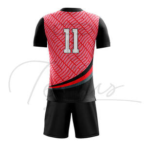 Uniforme de Voleibol Transpirable de Secado Rápido para Hombre, Talla Grande, Manga Corta, Nombre del Equipo Personalizado, MOQ Bajo - Product Image 2