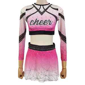 Derniers uniformes de cheerleading imprimés à la mode, prix bas, personnalisation de votre propre logo, vêtements d'entraînement, costumes de cheerleading pour adultes, 100% personnalisables - Product Image 1