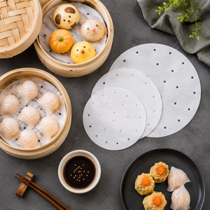 Papier sulfurisé écologique et recyclable avec revêtement en silicone, blanc, antiadhésif, de qualité alimentaire, pour cuisson vapeur - Product Image 6