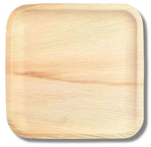 Square Wood <b>Disposable</b> <b>Plate</b> Casual Takeaway Use - Product Image 6