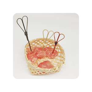 MEILLEUR CHOIX Brochettes en bambou sûres, inodores, parfaites pour les grillades gastronomiques et pour la préparation élégante des garnitures de boissons pour bars - Product Image 1