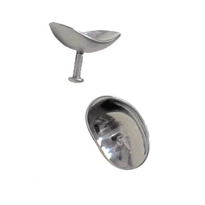 แผ่นปิดตาสแตนเลสแบบมืออาชีพเพื่อความปลอดภัยและการปกป้องดวงตาหลังการผ่าตัด แข็งแรง ทนทาน ใช้ซ้ำได้ อุปกรณ์ป้องกันดวงตาทางการแพทย์ - Product Image 4