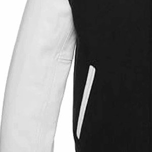 Chaqueta Varsity para Hombre, Estilo de Moda, con Logotipo Frontal, Transpirable, Impermeable, Rellena de Algodón, Color Sólido, para Invierno, Mangas Largas - Product Image 4