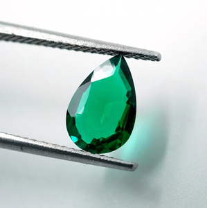 Esmeralda Zambiana Cultivada en Laboratorio, Corte Pera Facetado, 0.80 Ct, HAYAAT GEMS, Cambio de Color Natural para Joyería - Product Image 5